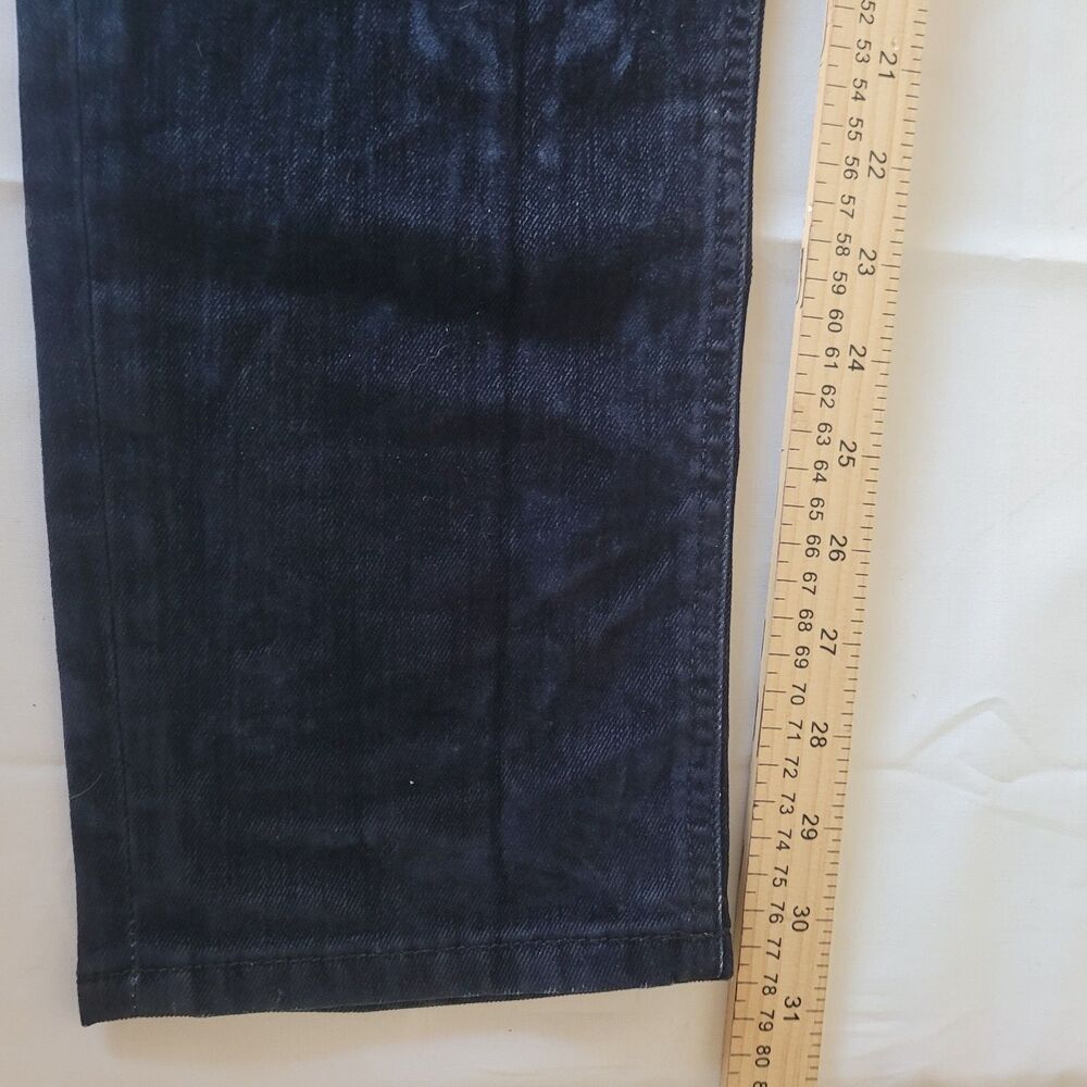 Diesel D-VIDER Carrot Jeans Mens W31 L32 Dark Wash Denim Button Fly Italy - Picture 8 of 14